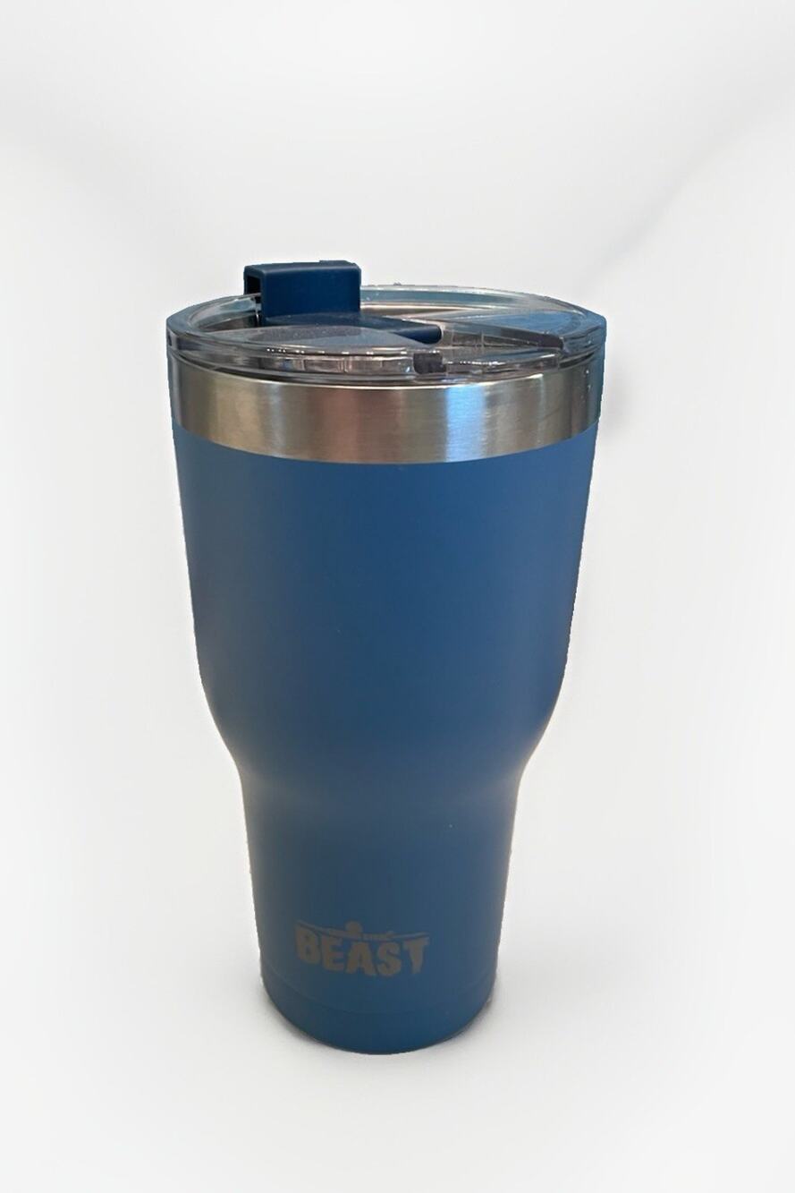 Greens Steel Beast 30oz Tumbler Blue Stainless Steel Vacuum Insulated Cup
